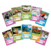 Selection of Go Wild animal playing cards