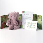Full Pack Pink Ebu, Including Soft Toy, Postcard and Personalised Note