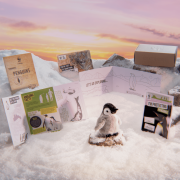 Penguin welcome pack with background