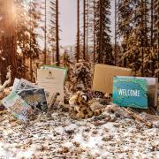 amur leopard welcome pack with background