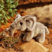 elephant cuddly toy with background
