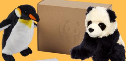 Adoption Pack with penguin and panda toy