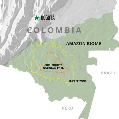 Chiribiquete Location Map