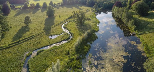  Drone panoramic photo of the river system in Norfolk
