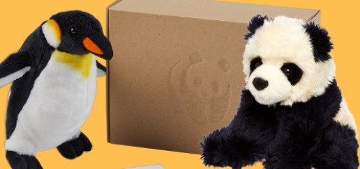 Adoption Pack with penguin and panda toy