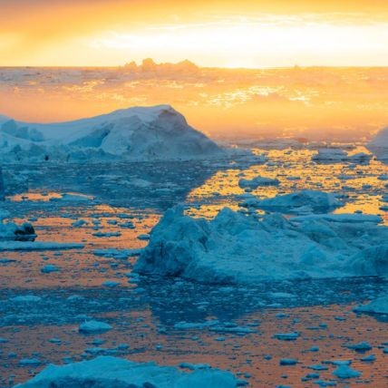 Glaciers in Ilulissat Greenland